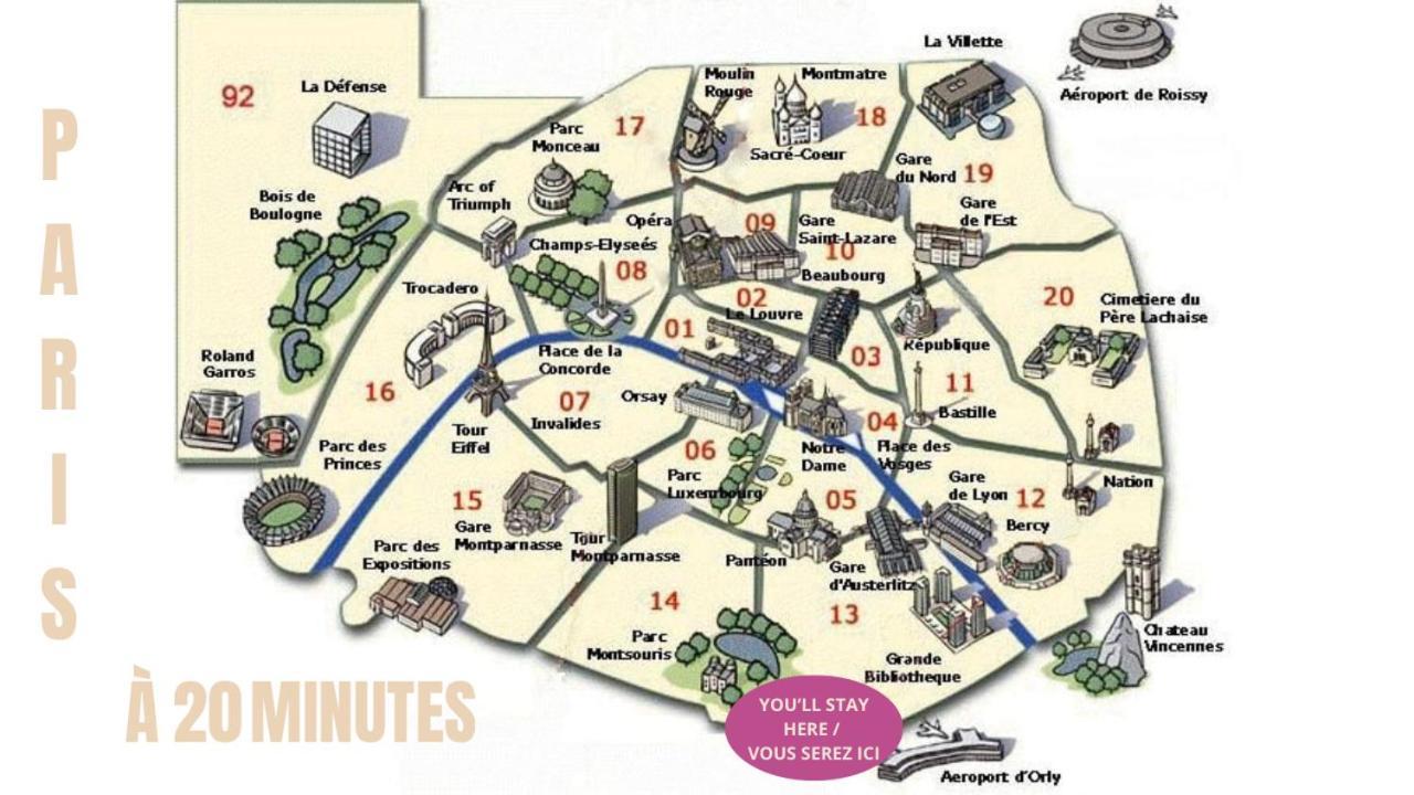Appartement Cosy Au Calme A 20 Min De Paris Villejuif Kültér fotó